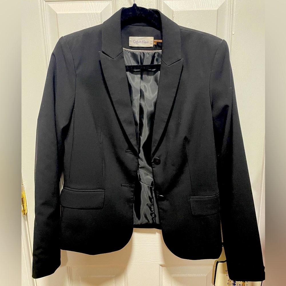 Professional Calvin Klein Black Blazer- Excellent Condition